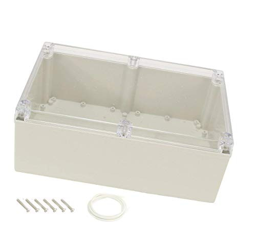 YXQ 240x160x120mm Clear Cover Junction Box IP65 Waterproof ABS Project Case Enclosure Cable (9.4 x 6.3 x 4.7 inches)