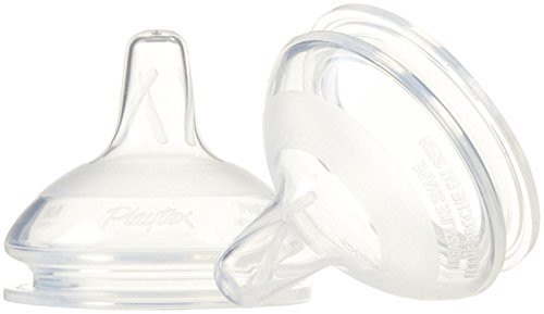 Playtex Breast-Like Shape Nipple (Pack of 2) Slow Flow