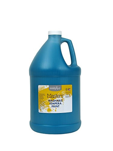 Handy Art Little Masters Washable Tempera Paint, Gallon, Turquoise
