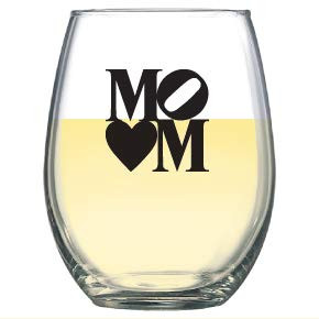 Stemless Wine Glass for Mom Mother Sister for Red or White Wine