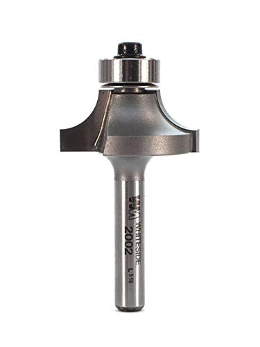 Whiteside Router Bits 2002 Round Over Bit with Ball Bearing