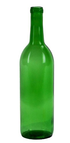 750 ml Emerald Green Claret/Bordeaux Bottles, 12 per case