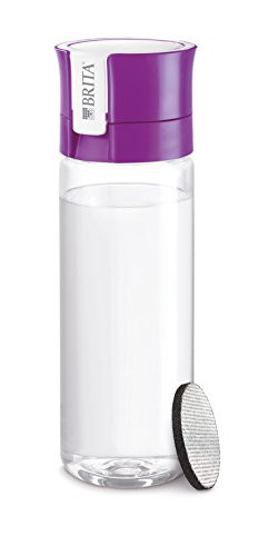BRITA FILL & GO Water Bottle with Filter + 1 Extra Filter Disc - PURPLE [Japan Import]
