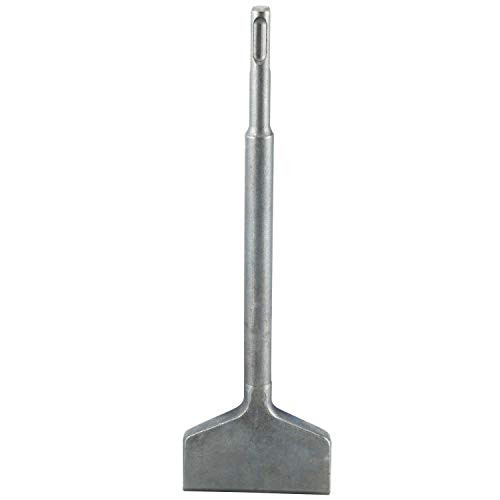 YaeTek 3-in Wide Machine Sharpened Tile & THINSET Scaling REMOVAL Chisel BIT Thinset Scraper & Floor Scraper, SDS Plus!!! (3" X 10")