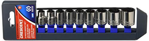Crescent CSAS5N 9 Piece 3/8" Drive 12 Point Socket Set - Metric