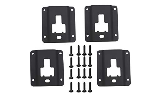 iFJF Box Link Tie Down Brackets for 2015-2018 Ford F150 F250 F350, Replacement of Ford FL3Z-9928408-AB Bed Load Hook Reinforcement Panel, Standard Bed Interface Plate Set 4 with 16 Anti-Theft Screws.