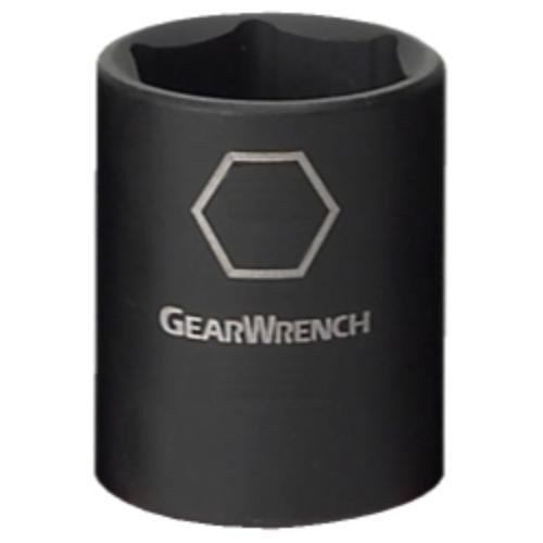 GEARWRENCH 84581N 1/2" Drive 6 Point Deep Impact Metric Socket 23mm, Black