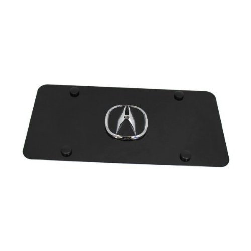 Au-Tomotive Gold, INC. Acura Black Front License Plate Frame Black Stainless Steel 3D Metal AUTHENTIC Au-Tomotive Gold, INC. Acura Black Front License Plate Frame Black Stainless Steel 3D Metal AUTHENTIC