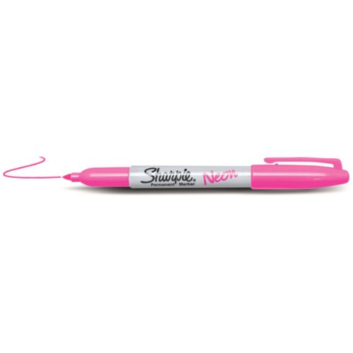 Sanford Sharpie Neon Fine Point Permanent Marker Open Stock, Pink