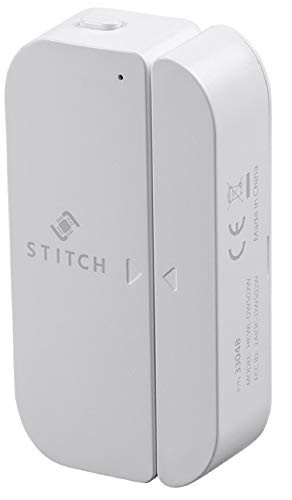 Monoprice Wireless Smart Door/Window Sensor - White | Compatible with Alexa and Google Assistant, No Hub Required - From STITCH Smart Home Collection