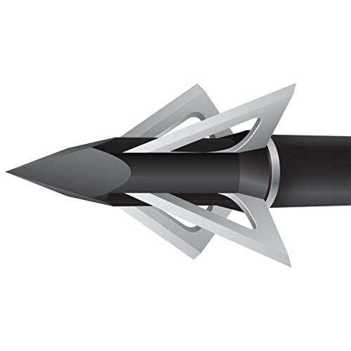 Slick Trick 1" Standard 3pk 100 grn Stainless Steel Broadhead, Silver/Black