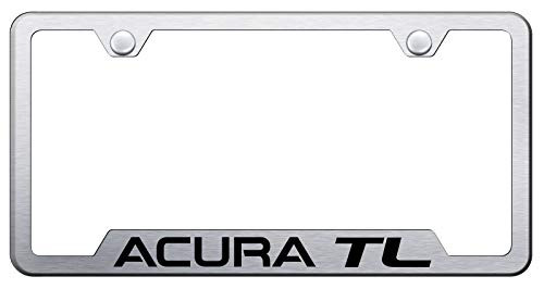 Au-Tomotive Gold, INC. Acura TL Brushed Stainless Steel License Plate Frame, chrome Au-Tomotive Gold, INC. Acura TL Brushed Stainless Steel License Plate Frame, chrome