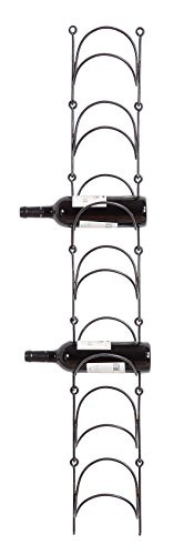 Creative Co-Op Metal Wall Wine Bottle Holder
