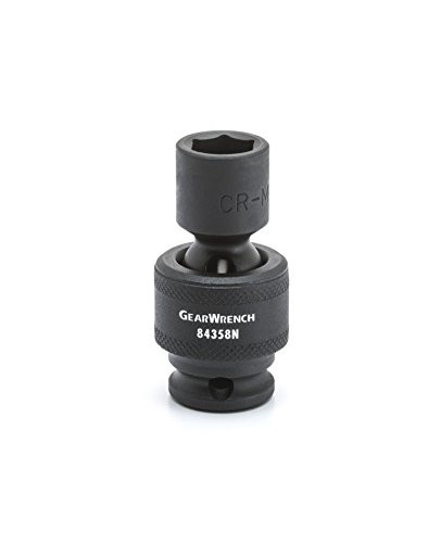 GEARWRENCH 84359N 3/8" Drive 6 Point Standard Universal Impact Metric Socket 13mm, Black