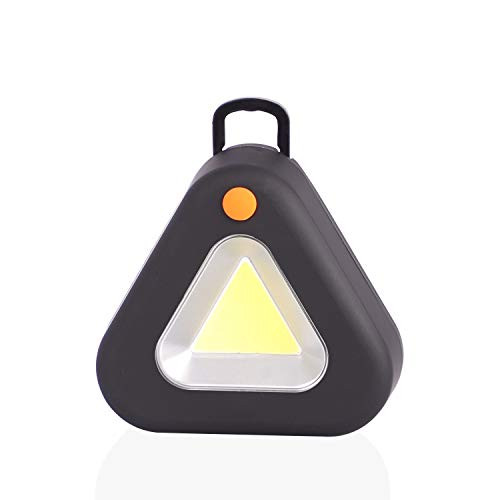 ORIENTOOLS Magnetic COB LED Work Light, Ultra Brightness 300 Lumens with Magnetic Base and Hanging Hook, Battery Powered Floodlight for Car, Camping, Outdoor