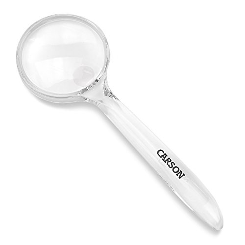 Carson CrystalView Series 3.5x Power Aspheric Magnifiers with 5x Spot Lens for Reading, Low Vision, Inspection, Electronics, Hobby, Crafts and Tasks (CV-40)