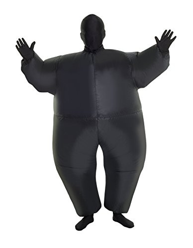 MorphCostumes Black MegaMorph Kids Inflatable Blow Up Costume - One Size