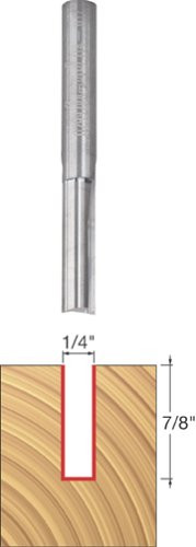 Freud 1/4" (Dia.) Double Flute Straight Bit with 1/4" Shank (04-107)