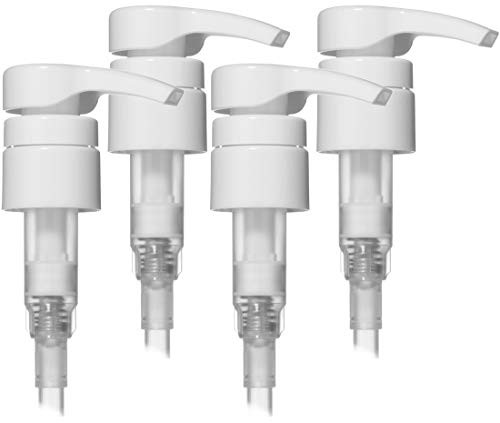 Bar5F N18S Best Shampoo/Conditioner Dispenser Pump, Pack of 4, White