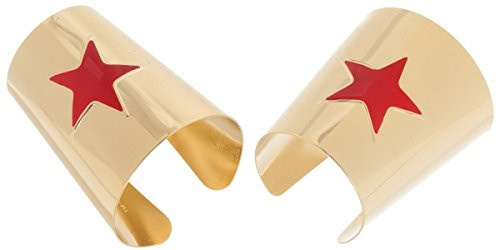 DC Comics WONDER WOMAN Set of 2 Metal CUFF BRACELETS