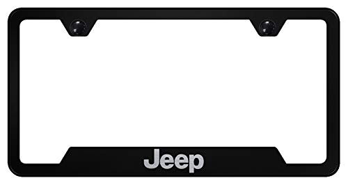 Au-Tomotive Gold, INC. Jeep Black Stainless Steel License Plate Frame, 12"x6" Au-Tomotive Gold, INC. Jeep Black Stainless Steel License Plate Frame, 12"x6"