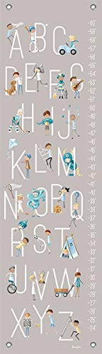 Oopsy Daisy Growth Chart, B is for Boys, 12" x 42"