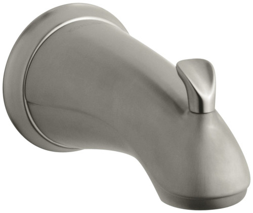 KOHLER K-10280-4-BN Forte Sculpted Diverter Bath Spout, Vibrant Brushed Nickel