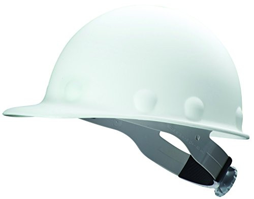 Fibre-Metal by Honeywell P2A Roughneck Injection Molded Fiberglass Hard Hat with SuperEight Ratchet Suspension, White
