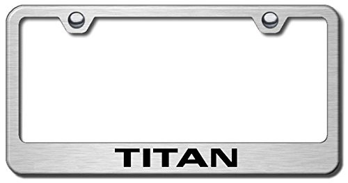 Au-tomotive Gold Titan Brushed Stainless Steel License Plate Frame