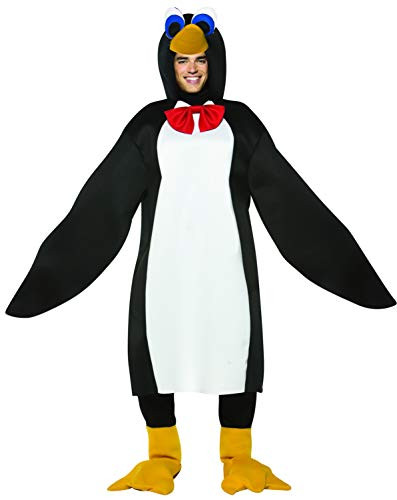 Rasta Imposta Lightweight Penguin Costume, Black/White, One Size