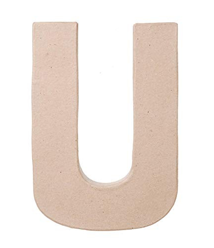 Darice 2862-U Paper Mache Letter 8Inx5.5In