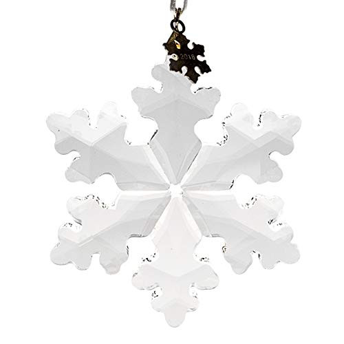 SIYOUKI Christmas Ornaments 2018 Clear Crystal Snowflake Annual Star Decoration K9 Glass Pendant