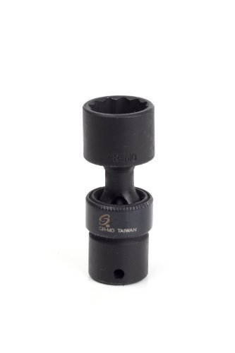 Sunex 815zuMMG 1/4-Inch Drive 15-Mm 12-Point Magnetic Universal Impact Socket