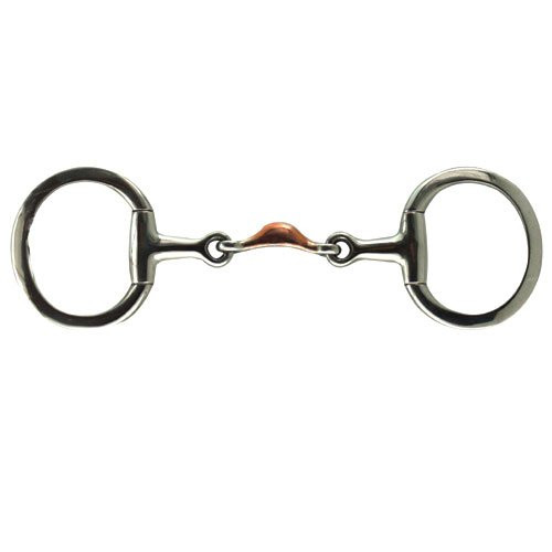 Coronet Quarter Moon Copper Eggbutt Snaffle Bit