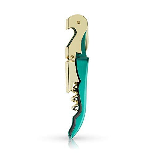 Viski 7685 Burke: Emerald & Gold) Corkscrew, Emerald