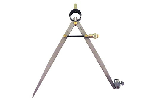 Ledin Toolmakers 8 /220 mm French La Cible Yankee Dividers Compass, Quick Speed Nut, Rapid Adjust, Flat Leg, Hardened Points, Fine Adjustment Mechanism CO20019