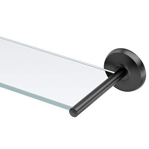 Gatco Desinger II Glass Shelf, Matte Black
