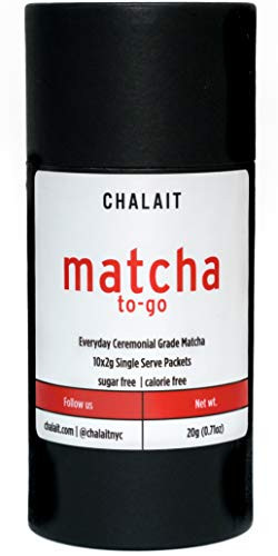 Chalait Matcha - Everyday Ceremonial Grade - Single Serve Packet - Japanese Matcha Green Tea Powder - For Sipping as Tea - Antioxidants, Energy, Radiation Free, No Additives, Zero Sugar [30g Tin]