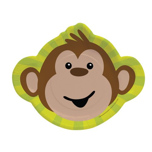 8-Count Paper Dinner Plates, Monkeyin' Around