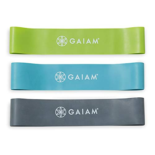 Gaiam Restore Mini Band Kit - Lower Body Loop Resistance Bands for Legs and Booty Exercises & Workouts