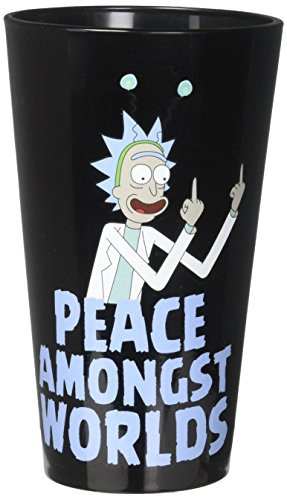 Rick and Morty Exclusive Pint Glass - Peace Among Worlds