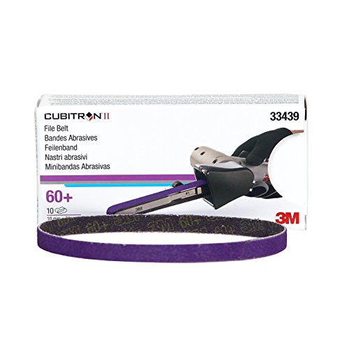 Cubitron 3M 33439 II 3/8" x 13" File Belt - 10 Belts/Box