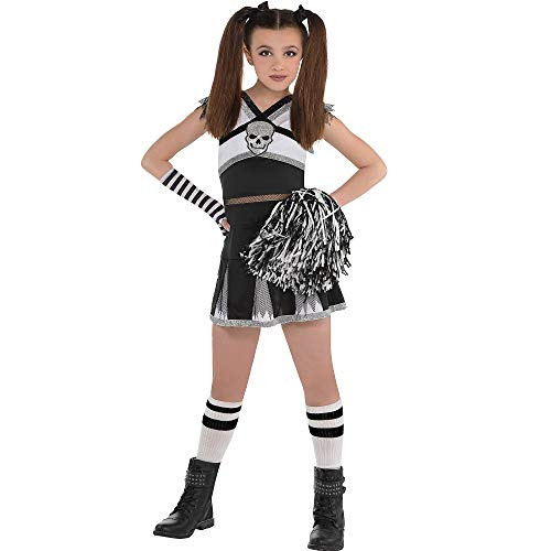 AMSCAN Rah Rah Rebel Cheerleader Halloween Costume for Girls, Medium, with Included Accessories