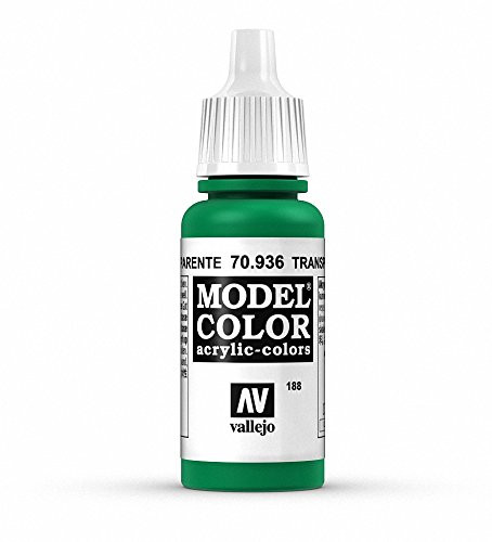 Vallejo Transparent Green Paint, 17ml