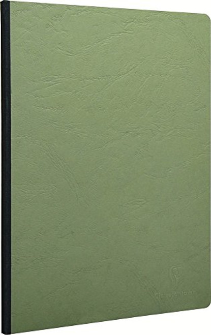 Clairefontaine Basic Large Clothbound Notebook (8 1/4" x 11 3/4") Green 192 Pages