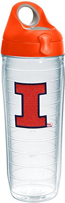 Tervis 1231344 Illinois Fighting Illini Logo Insulated Tumbler with Emblem and Orange Lid, 24oz Water Bottle, Clear Tervis 1231344 Illinois Fighting Illini Logo Insulated Tumbler with Emblem and Orange Lid, 24oz Water Bottle, Clear