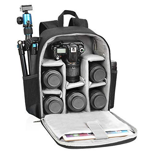 CADeN Camera Backpack Bag Professional for DSLR/SLR Mirrorless Camera Waterproof, Camera Case Compatible for Sony Canon Nikon Camera and Lens Tripod Accessories