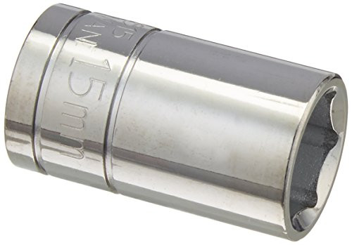 Williams 32515 1/2-Inch Drive 6 Point Shallow Socket, 15mm