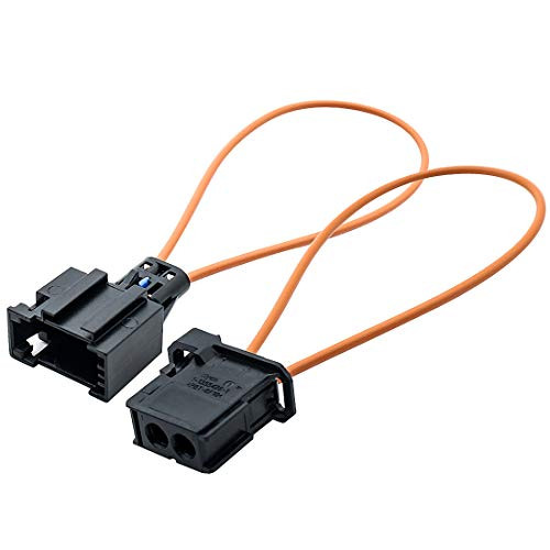 YIOVVOM Fiber Most Optic Loop Connector Diagnostic Device Tool Bypass Female And Male Adapter For Benz Audi Mercedes BMW VW Porsche Mercedes Benz, Audi, VW, Porsche Pack of 2