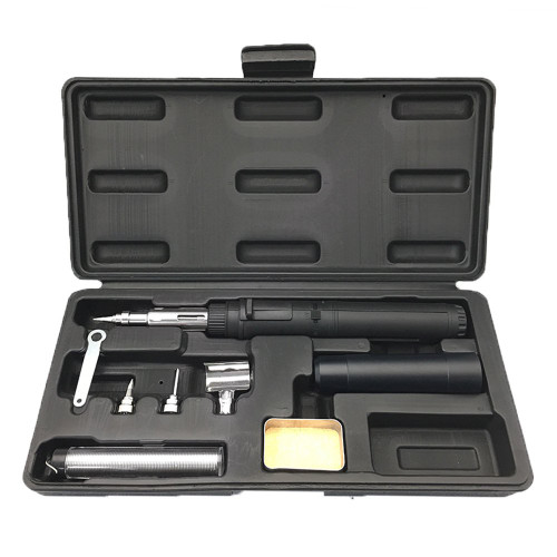 All-Splendid Cordless Self-igniting Butane Soldering Iron Torch Kit with Solder 4 Tips
